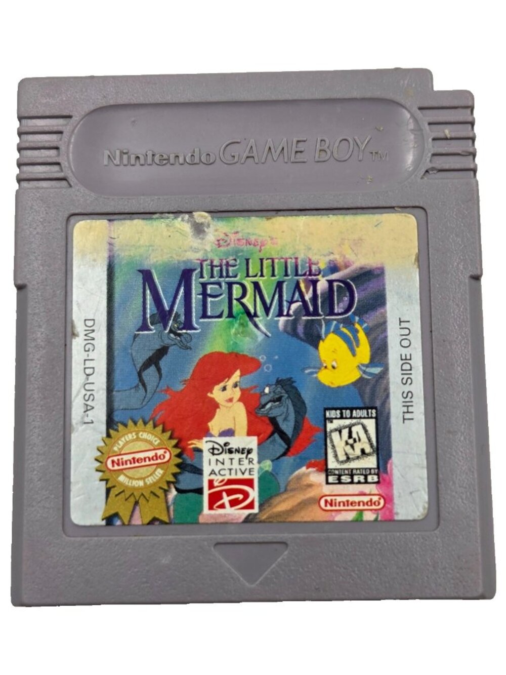 Nintendo Game Boy 1991 The Little Mermaid Disney Video Game Tested & Works Read